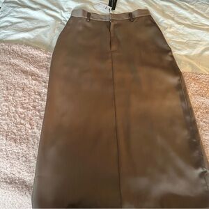 Banana Republic Taupe Midi Pencil Skirt